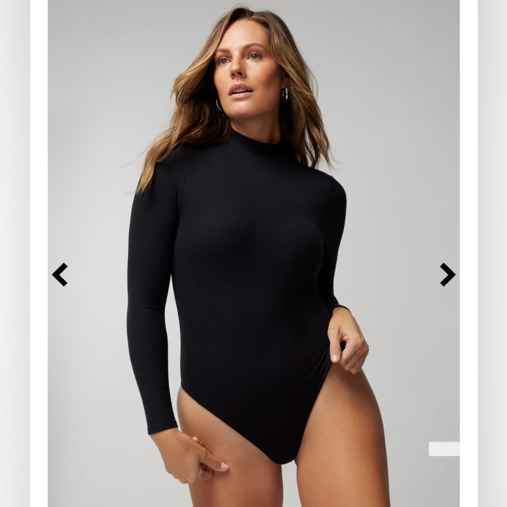 Soma Black Bodysuit with Built in Bra Size Medium
